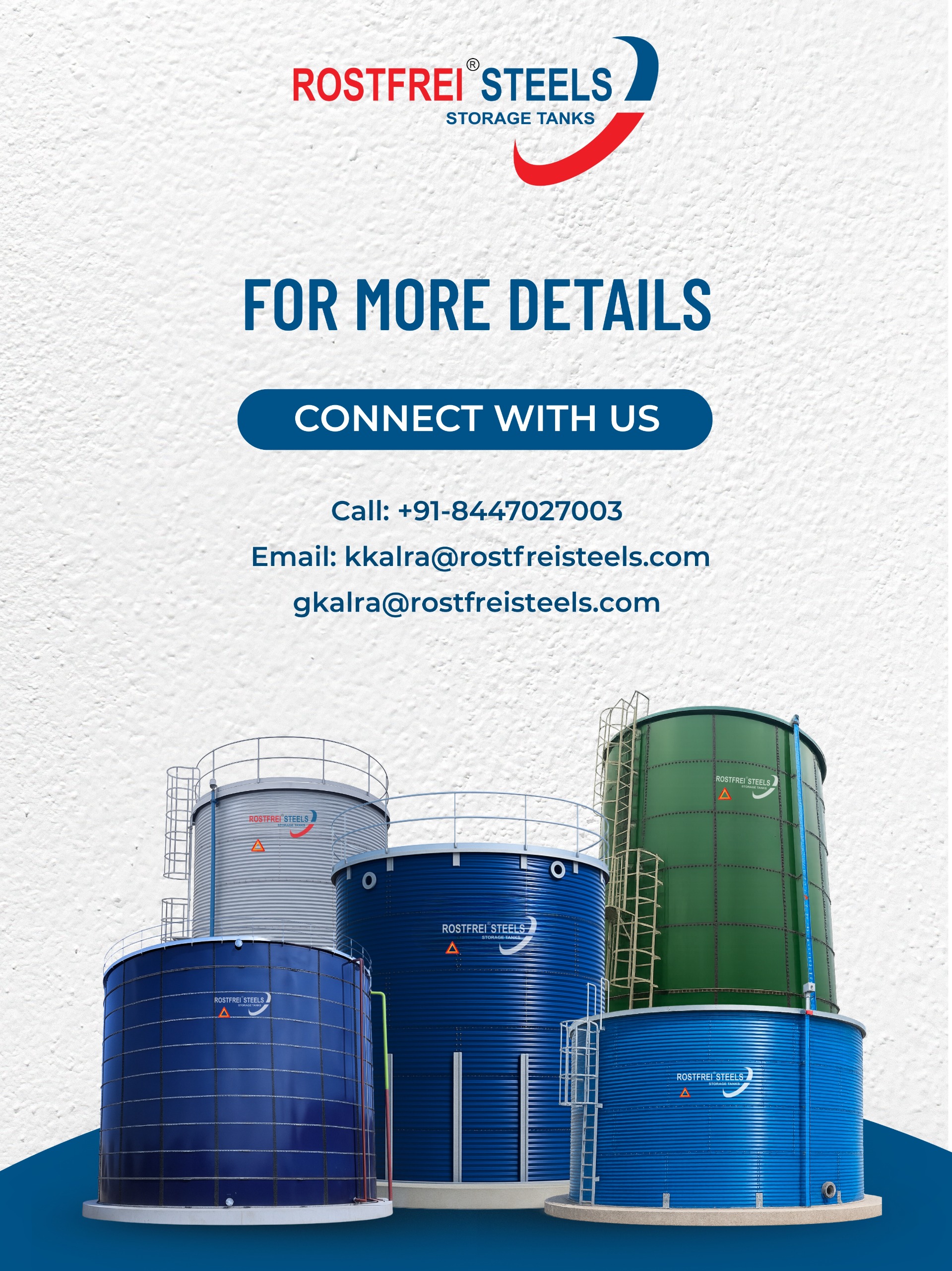 Commercial Steel Storage Tanks – FBE, GFS & ZnAl Coated Tanks Manufacturer